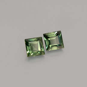 0.48cts AWESOME!!!  - 100% NATURAL Light Green SAPPHIRES - 3.15mm Each - R 3'600.00
